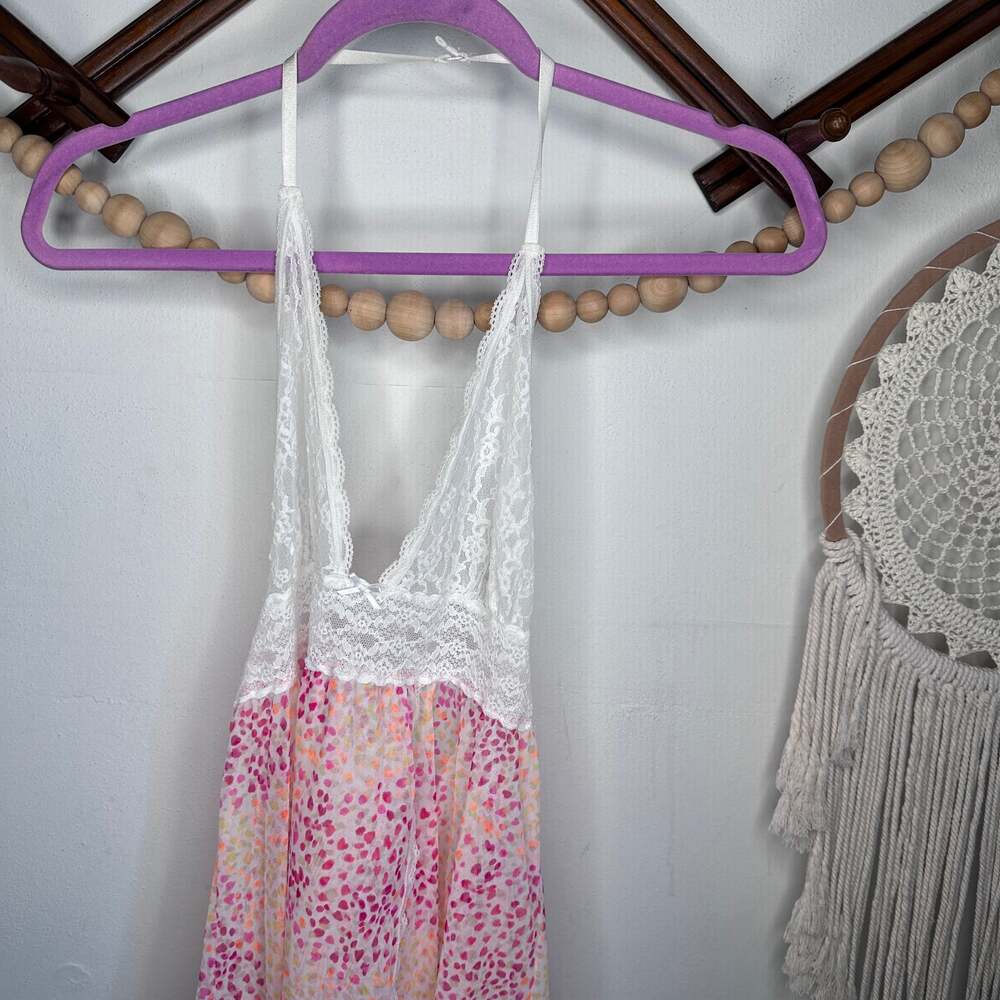 Victoria's Secret White Lace Detail Sheer Nightie